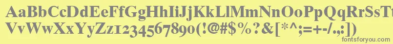 More about GrecoTenOldstyleSsiBoldOldStyleFigures Font GrecoTenOldstyleSsiBoldOldStyleFigures Font – Gray Fonts on Yellow Background