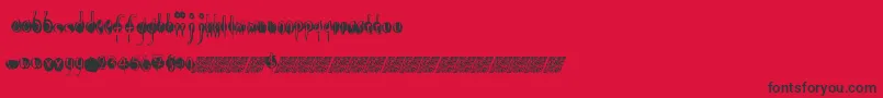 Openlounge Font – Black Fonts on Red Background
