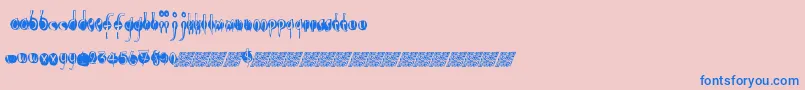 Więcej informacji o czcionce Openlounge Czcionka Openlounge – niebieskie czcionki na różowym tle