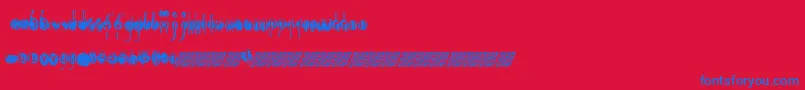 Openlounge Font – Blue Fonts on Red Background