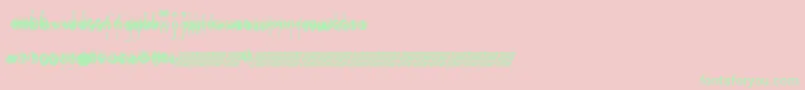 Weitere Informationen zur Openlounge-Schriftart Openlounge-Schriftart – Grüne Schriften auf rosa Hintergrund