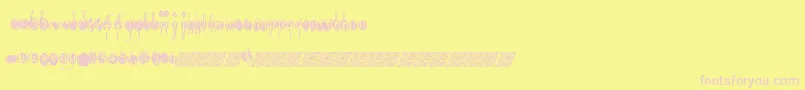 Openlounge Font – Pink Fonts on Yellow Background