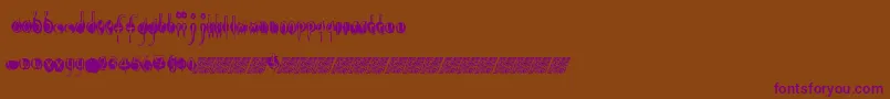 Openlounge Font – Purple Fonts on Brown Background