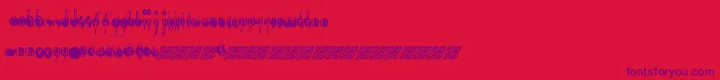 Openlounge-fontti – violetit fontit punaisella taustalla