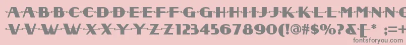 フォントRadio ffy – ピンクの背景に灰色の文字