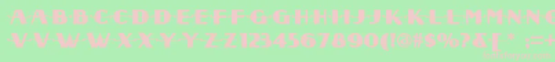 Radio ffy Font – Pink Fonts on Green Background