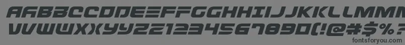 Defconzeroexpandital Font – Black Fonts on Gray Background