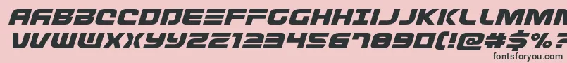 Defconzeroexpandital Font – Black Fonts on Pink Background