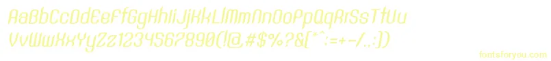 SntAnouvongMediumRegularItalic Font – Yellow Fonts