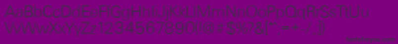 UltimateserialXlightRegular Font – Black Fonts on Purple Background