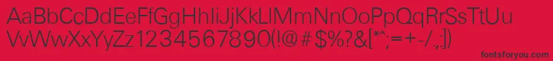 UltimateserialXlightRegular Font – Black Fonts on Red Background