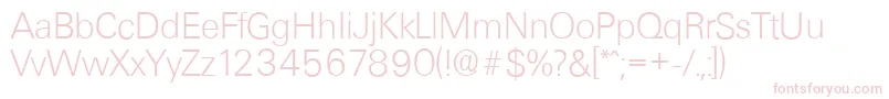 UltimateserialXlightRegular Font – Pink Fonts on White Background