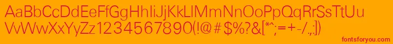 UltimateserialXlightRegularフォントについての詳細 フォントUltimateserialXlightRegular – オレンジの背景に赤い文字