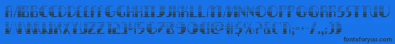 Nathanbrazilgrad Font – Black Fonts on Blue Background