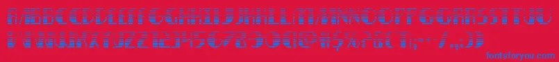 Nathanbrazilgrad Font – Blue Fonts on Red Background