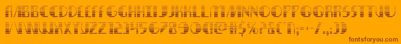 Nathanbrazilgrad Font – Brown Fonts on Orange Background