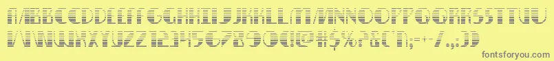 Nathanbrazilgrad Font – Gray Fonts on Yellow Background