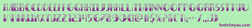 Nathanbrazilgrad Font – Purple Fonts on Green Background