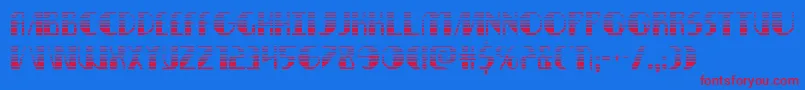 Nathanbrazilgrad Font – Red Fonts on Blue Background