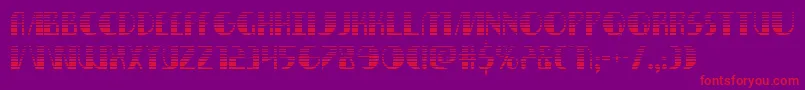 Nathanbrazilgrad Font – Red Fonts on Purple Background
