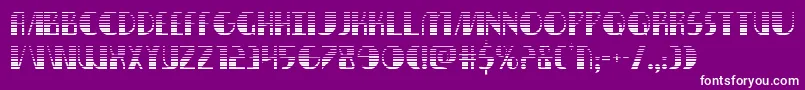 フォントNathanbrazilgrad – 紫の背景に白い文字