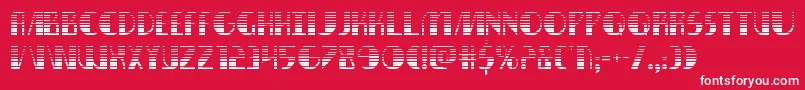 Nathanbrazilgrad Font – White Fonts on Red Background