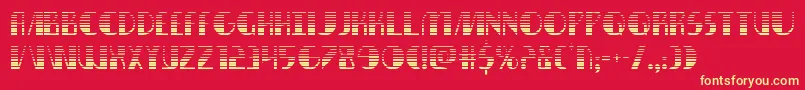 Nathanbrazilgrad Font – Yellow Fonts on Red Background