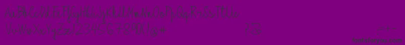 Alagunna Font – Black Fonts on Purple Background