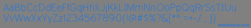 ExpresswayxlRegular Font – Blue Fonts on Gray Background