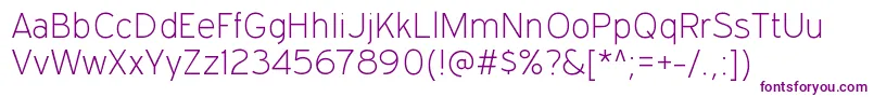 ExpresswayxlRegular-Schriftart – Violette Schriften auf weißem Hintergrund