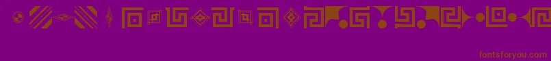 LinotypeDidotOrnamentsTwo Font – Brown Fonts on Purple Background