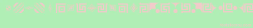 LinotypeDidotOrnamentsTwo Font – Pink Fonts on Green Background