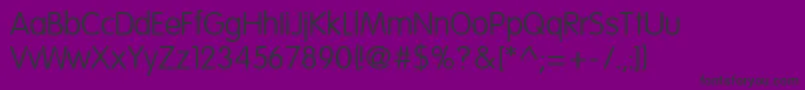 EsfRoundedNormal Font – Black Fonts on Purple Background