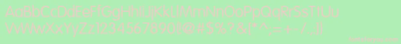 EsfRoundedNormal Font – Pink Fonts on Green Background