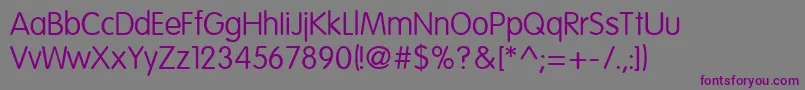 EsfRoundedNormal Font – Purple Fonts on Gray Background