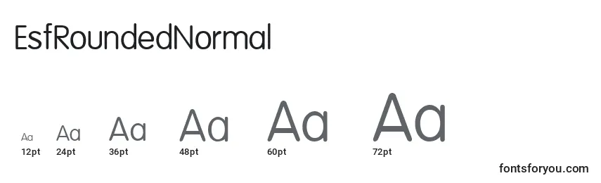 EsfRoundedNormal Font Sizes