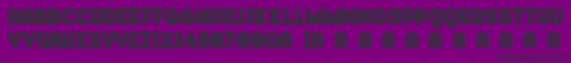 Шрифт Dopestbymarsnev – чёрные шрифты на фиолетовом фоне