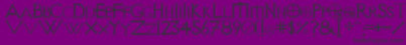 Vi Font – Black Fonts on Purple Background