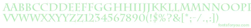 CharlemagneBold Font – Green Fonts on White Background