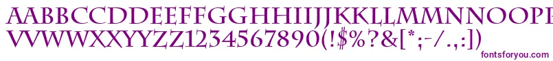 CharlemagneBold Font – Purple Fonts on White Background