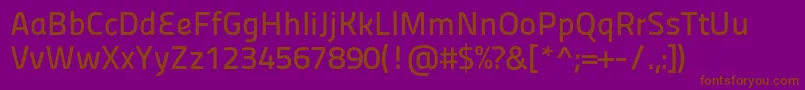 Panefresco600wtRegular Font – Brown Fonts on Purple Background