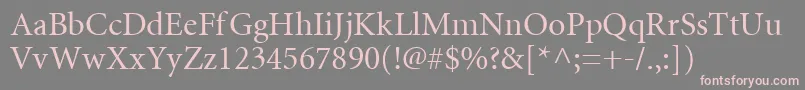 Mntr Font – Pink Fonts on Gray Background