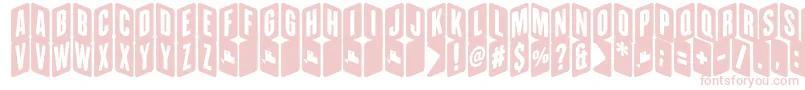 フォントZigzageoRegFfp – ピンクのフォント