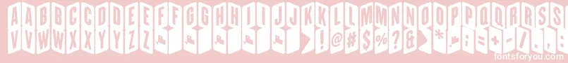 ZigzageoRegFfp Font – White Fonts on Pink Background