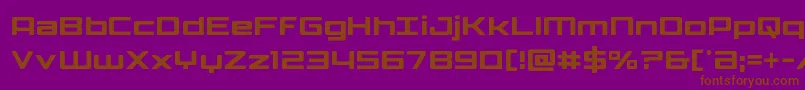 Phoenicialowercasecond Font – Brown Fonts on Purple Background