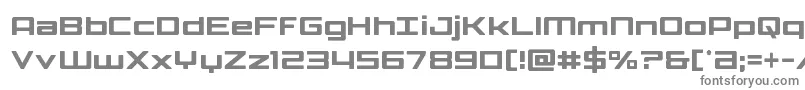 Phoenicialowercasecond-fontti – harmaat kirjasimet valkoisella taustalla