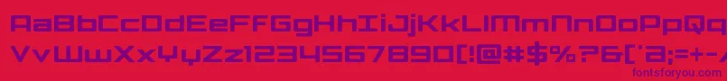 Phoenicialowercasecond Font – Purple Fonts on Red Background