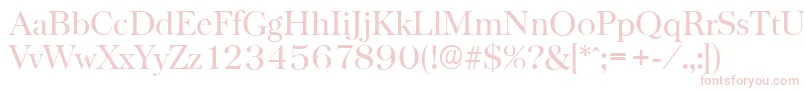 BaskervilleserialRegular Font – Pink Fonts on White Background