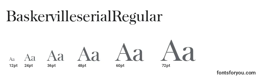 Размеры шрифта BaskervilleserialRegular
