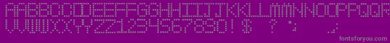 Czcionka MyPager – szare czcionki na fioletowym tle